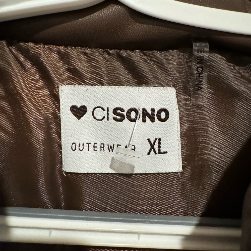 Ci Sono brown puffer vest - Picture 3 of 3